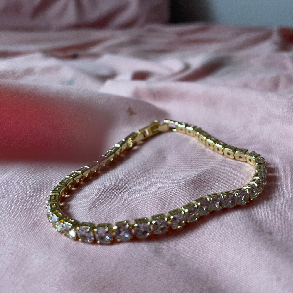 Handmade plated with gold bracelet made by me